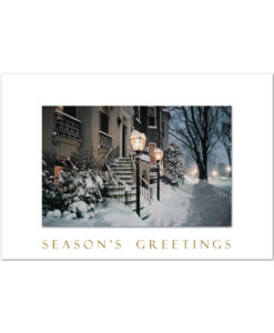 Evening in Georgetown holiday greeting cards