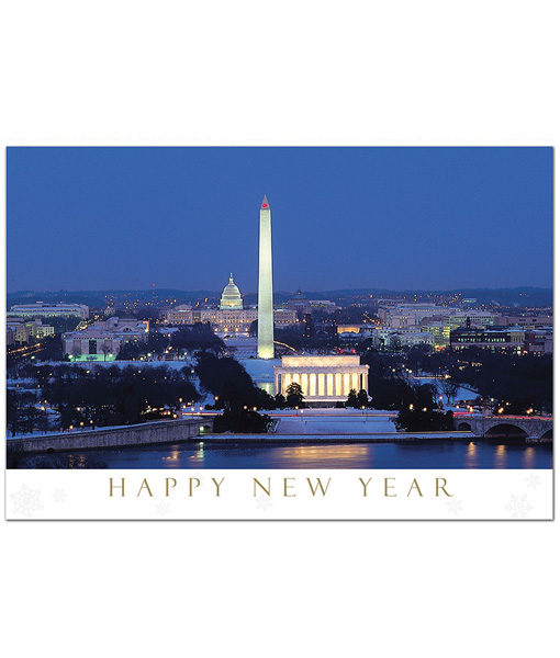 Happy New Year from Washington DC Card