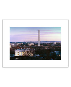Washington DC at Dusk blank card