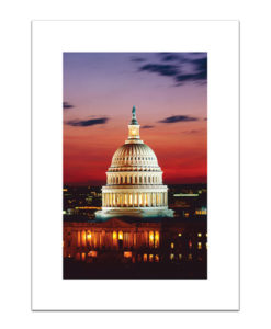US Capitol Dome at Sunset blank card
